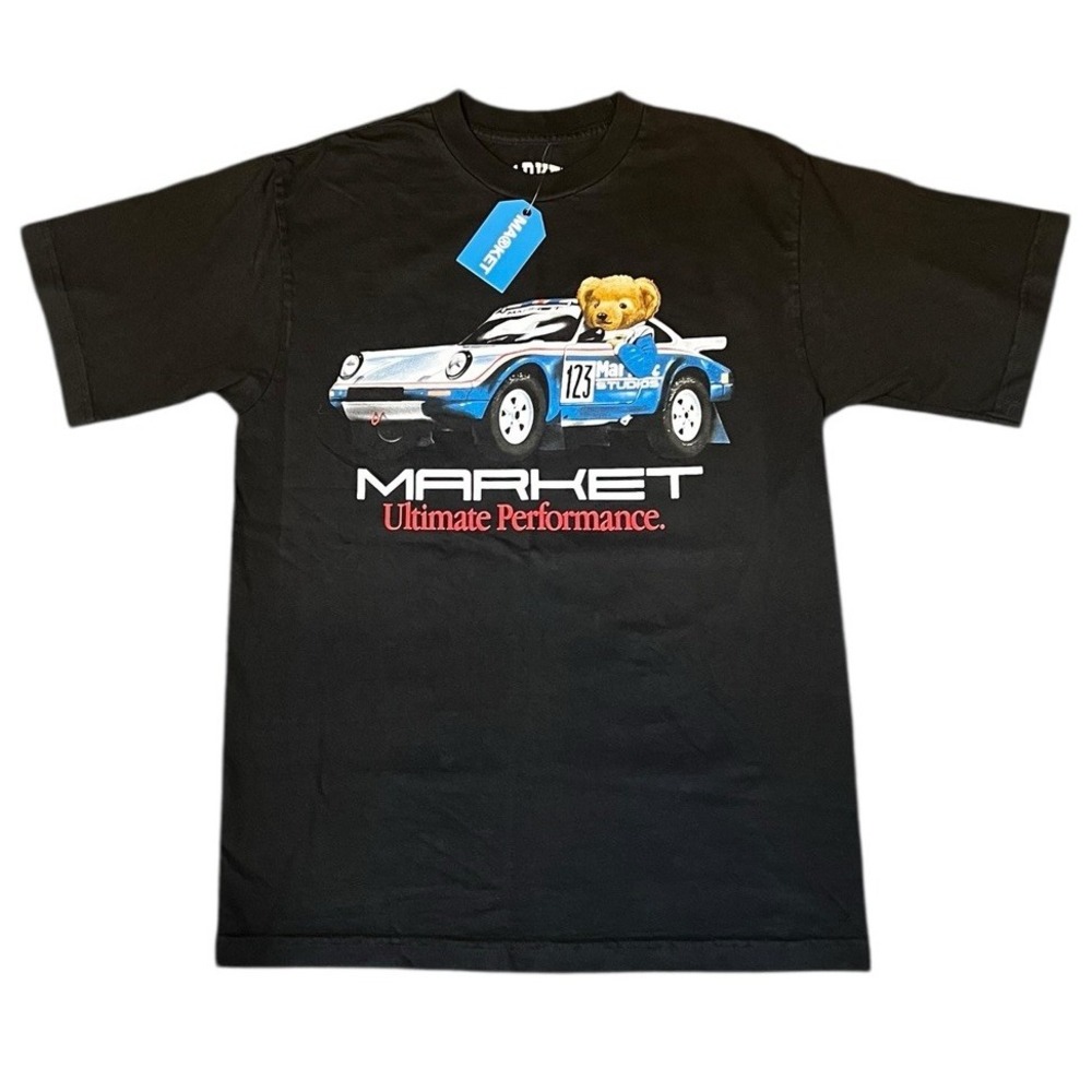 MARKET Ultimate Ralley Bear  T-Shirt Streat Wear Sz‎ Small